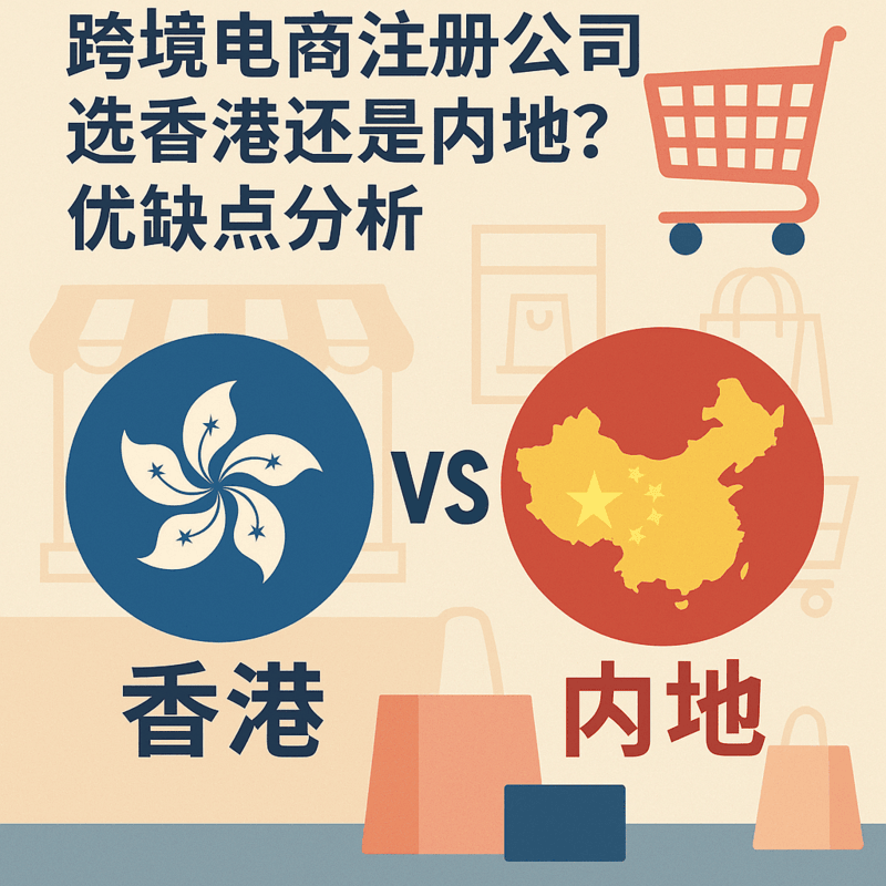 跨境電商注冊公司選香港還是內(nèi)地？優(yōu)缺點分析